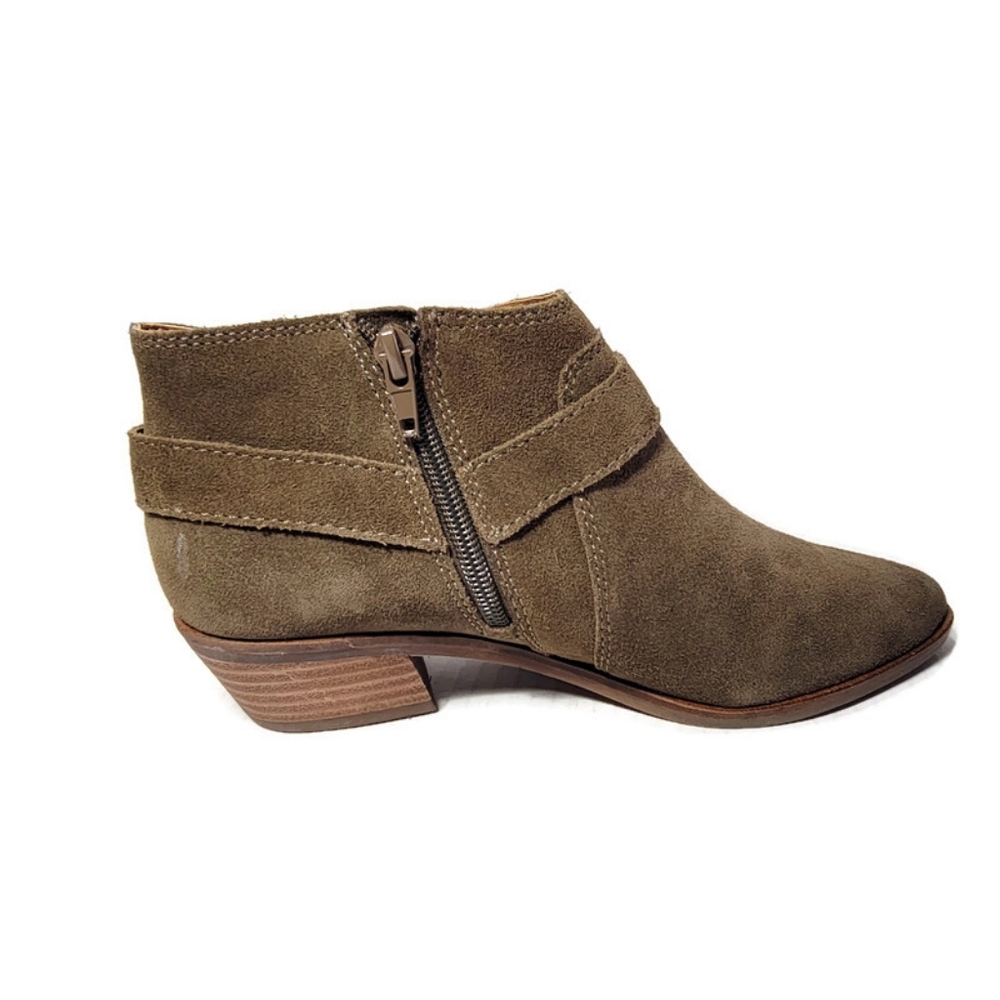 Lucky Brand Booties Women Ankle Boots SZ 6 Enitha Shoes Suede - Picture 15 of 16